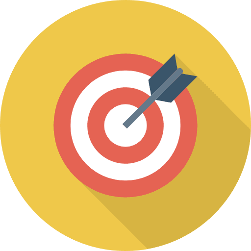 Target archery target darts icon