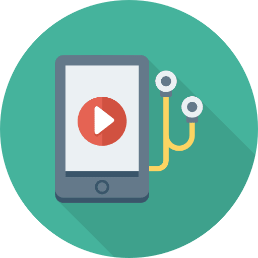 Video player communications video player touch screen icon