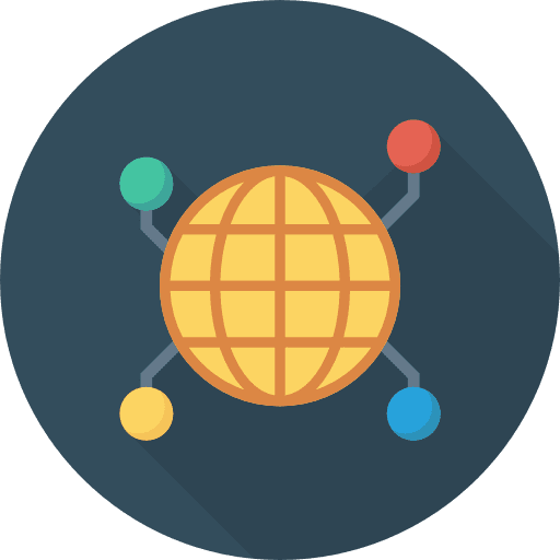Global team seo and web group icon
