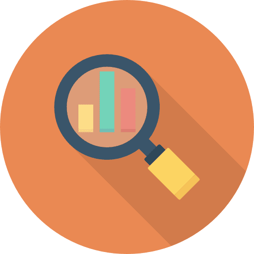 Search seo and web business bars icon