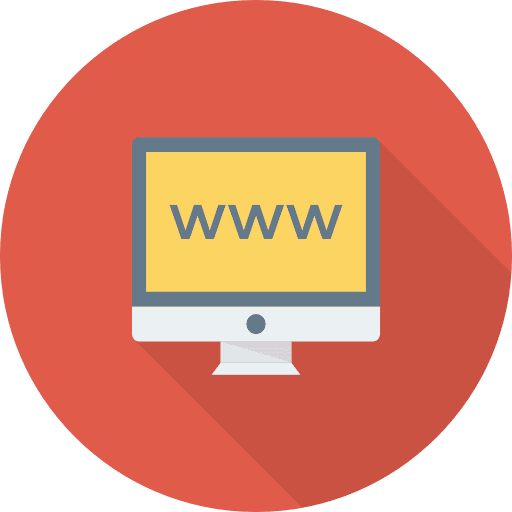 Www television screen seo and web icon