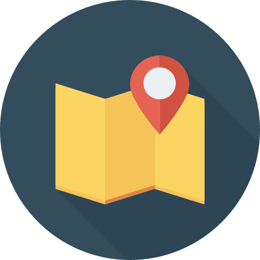 Map geography position map icon