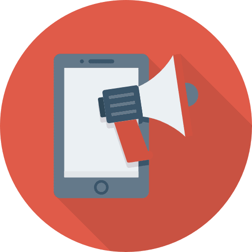 Marketing mobile phone marketing smartphone icon