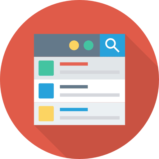 Menu seo and web menu interface icon