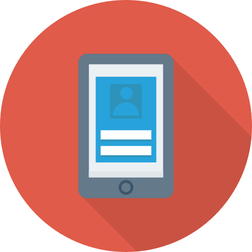 Mobile phone user avatar social network icon