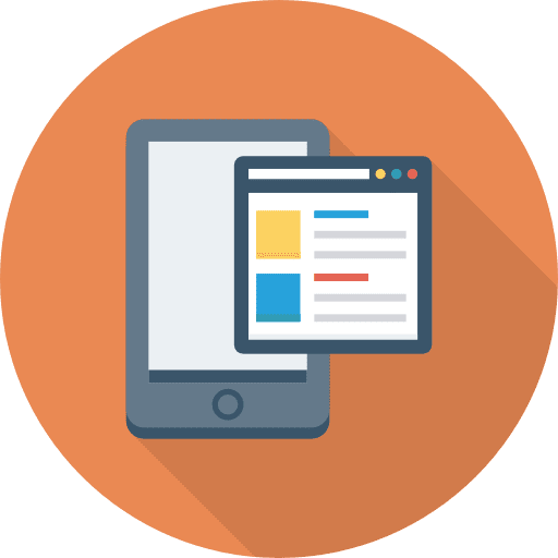 Mobile phone website web seo and web icon