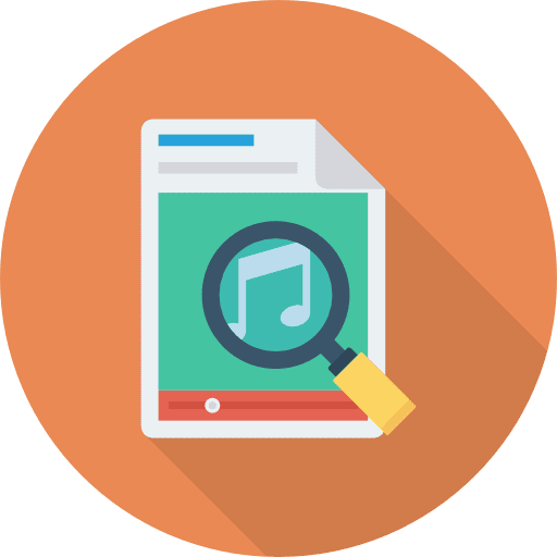 Music search files and folders file icon