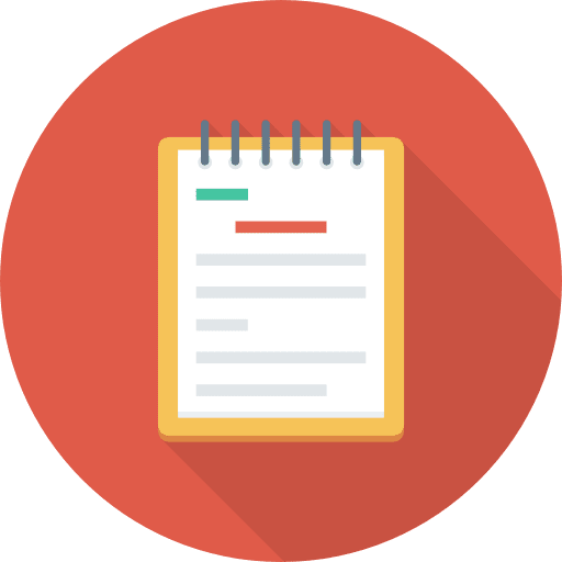 Notepad note interface notebook icon