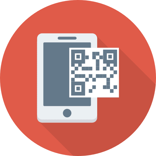 Qr code blackberry qr code commerce and shopping icon