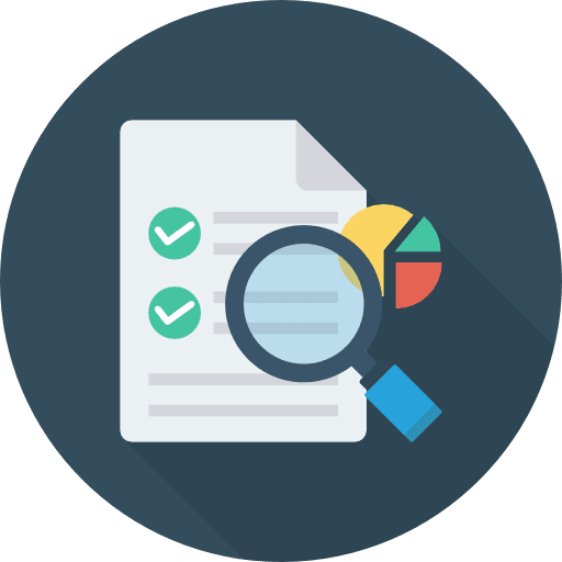 Search seo and web document archive icon