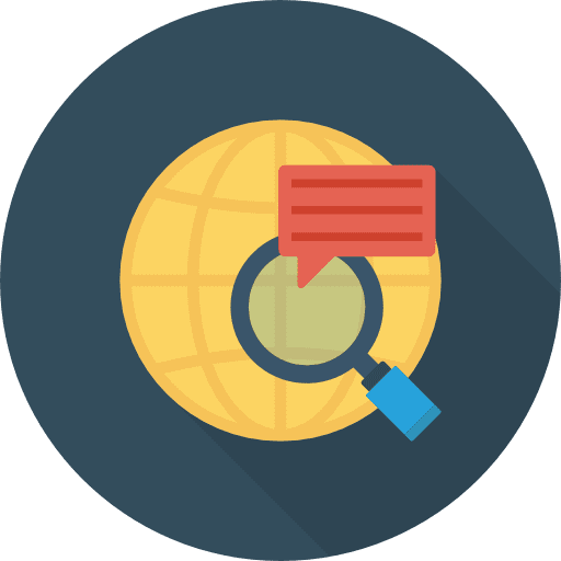 Search seo and web loupe search icon