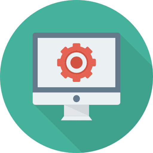 Setting tools and utensils settings seo and web icon