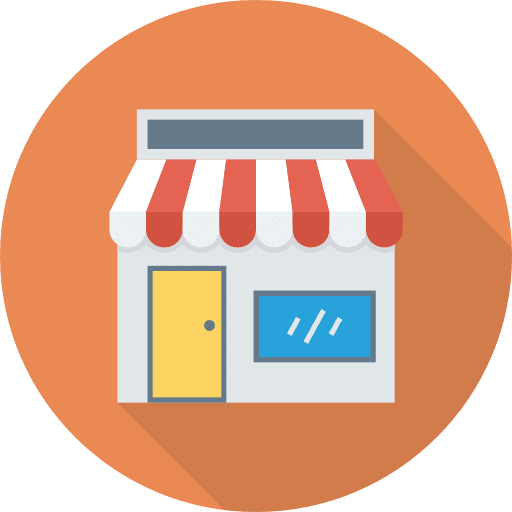 Shop online shop shopper commerce and shopping icon