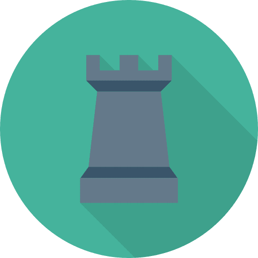 Strategy seo and web rook marketing icon