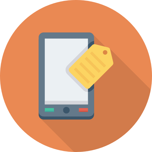 Tag tag mobile price tag icon