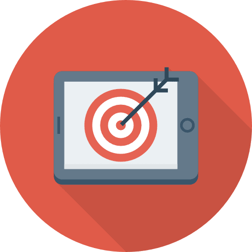 Target mobile phone electronics targeting icon