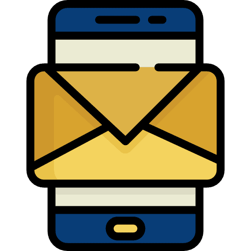Smartphone mobile phones mail cellphone icon
