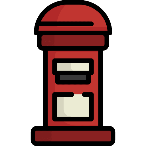 Mail box interface box email icon