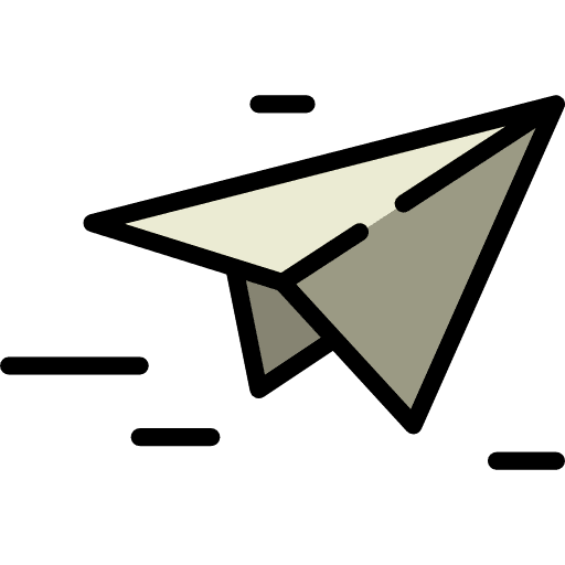 Paper plane sending paper plane airplane icon