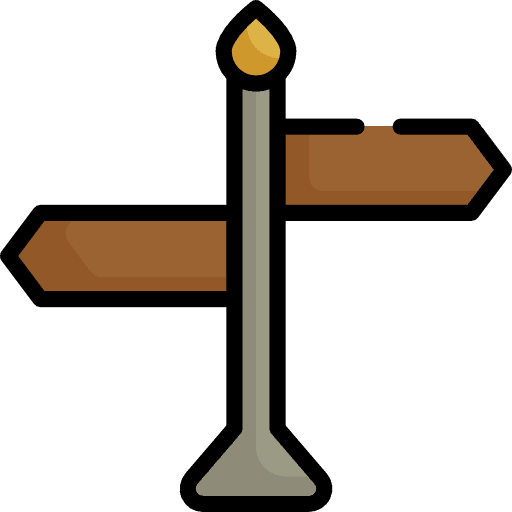 Panels panel direction road sign icon