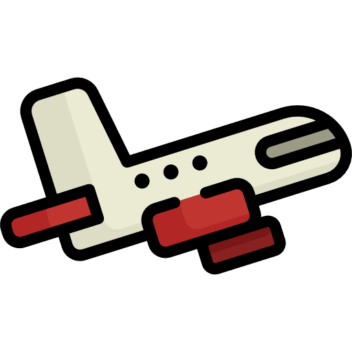 Plane transportation airport aeroplane icon