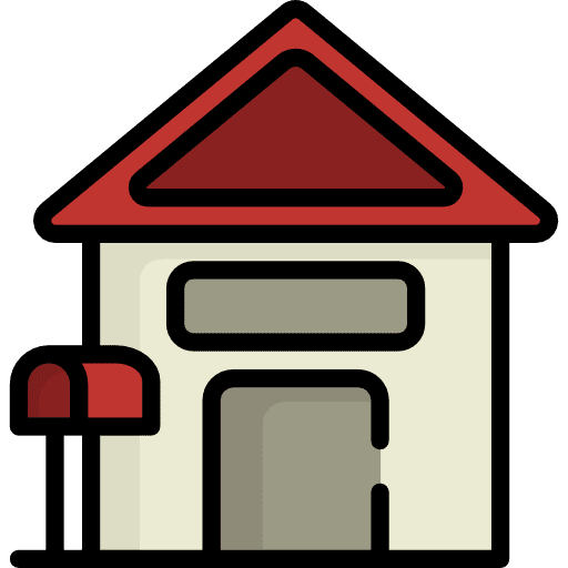 Post office architecture and city post office postal icon