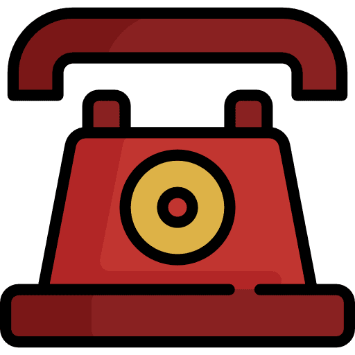 Telephone communications vintage phone call icon
