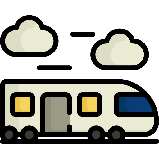 Train transportation travel travelling icon