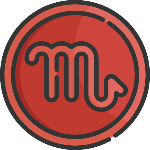 Scorpio scorpio astrology esoteric icon