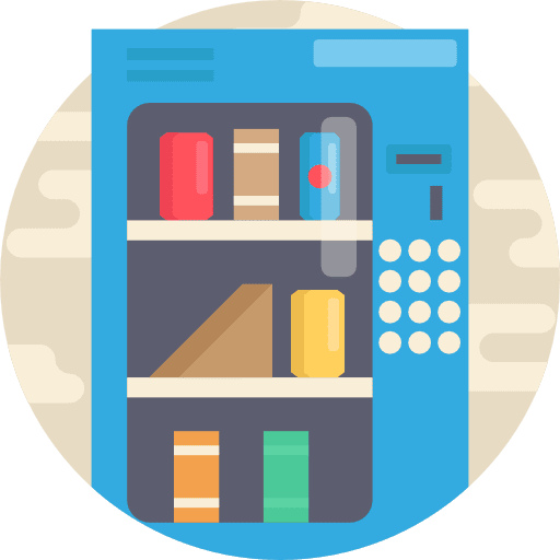 Vending drinks food beverages icon