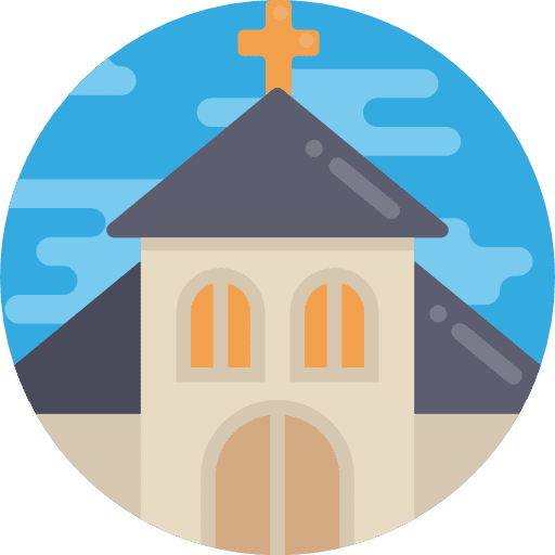 Church religion buildings monastery icon