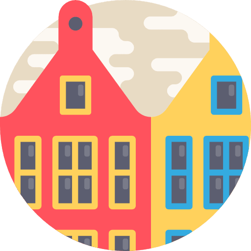 Dutch construction home house icon