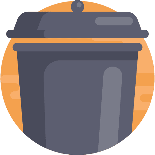 Trash bin tools and utensils trash icon
