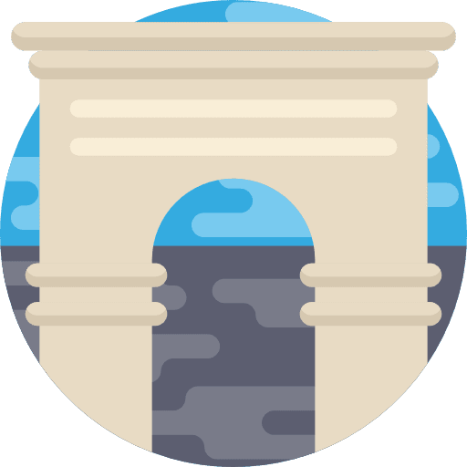 Arc landmark europe architecture and city icon