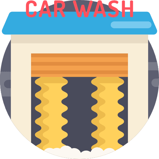 Car wash automobile transportation vehicle icon