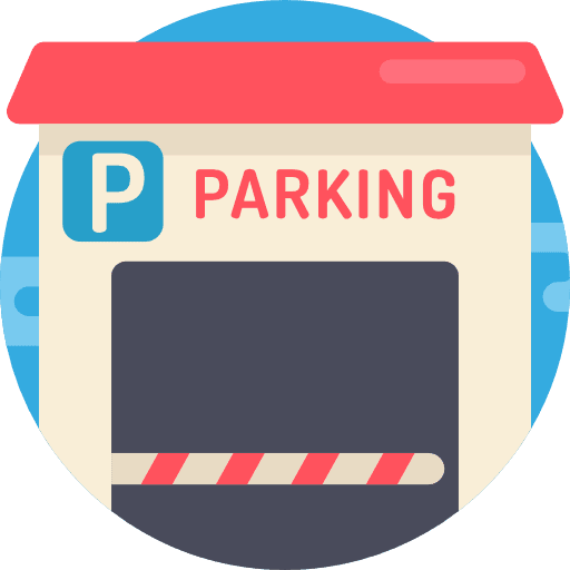 Parking construction and tools business architecture and city icon