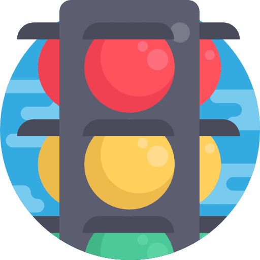 Traffic light buildings traffic light business icon