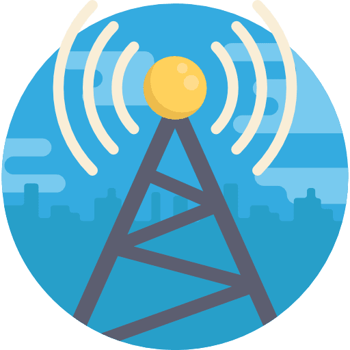 Antenna wireless internet technology electronics icon