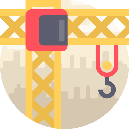 Crane construction and tools lift crane icon