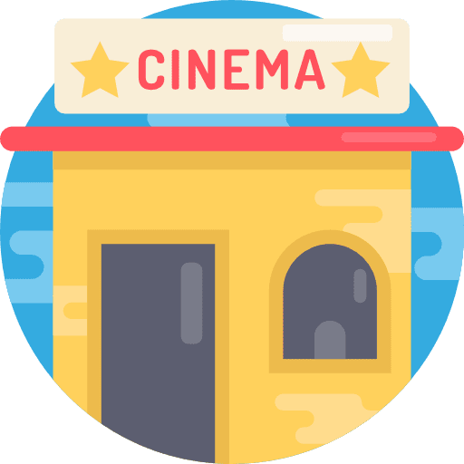 Cinema buildings film cinema icon
