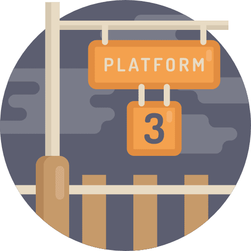 Station train station architecture and city train icon