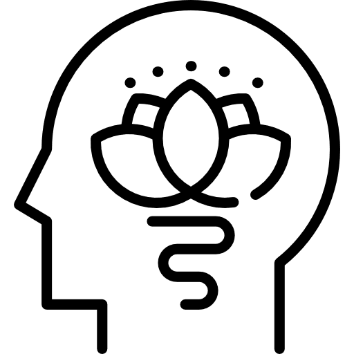 Calm head medicine healthcare and medical icon