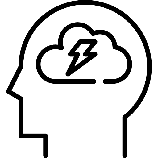 Depression healthcare and medical stress mental icon