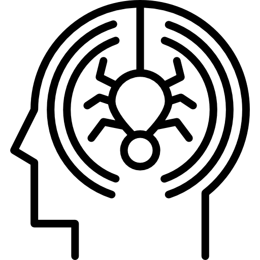 Phobia phobia psychology head icon