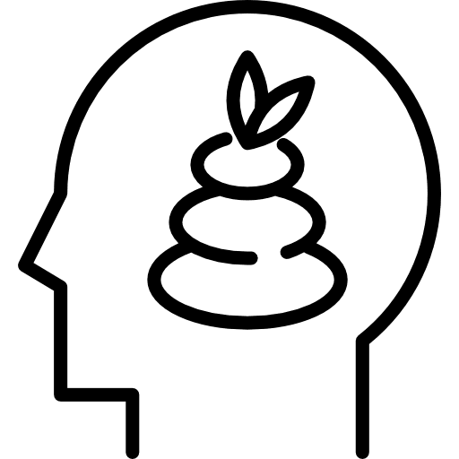 Relax psychology head motivation icon