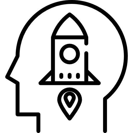 Startup healthcare and medical psychology startup icon