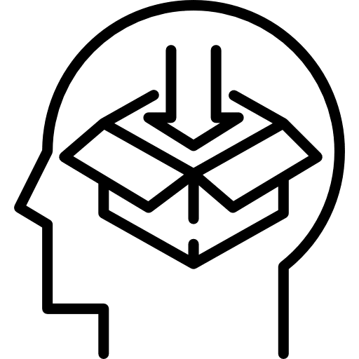 Thinking medicine motivation healthcare and medical icon