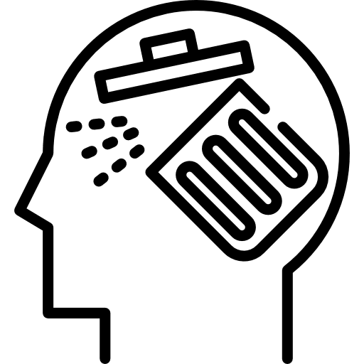 Clear motivation healthcare and medical head icon