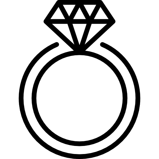 Ring heart love love is in the air icon