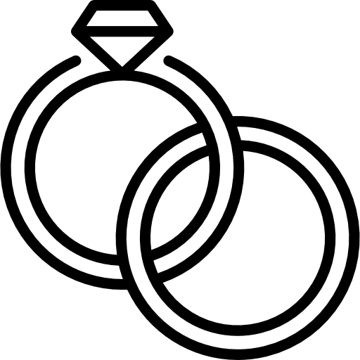 Rings jewelry love and romance jewel icon